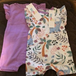 NWT Set of 2 Peppy Mini rompers